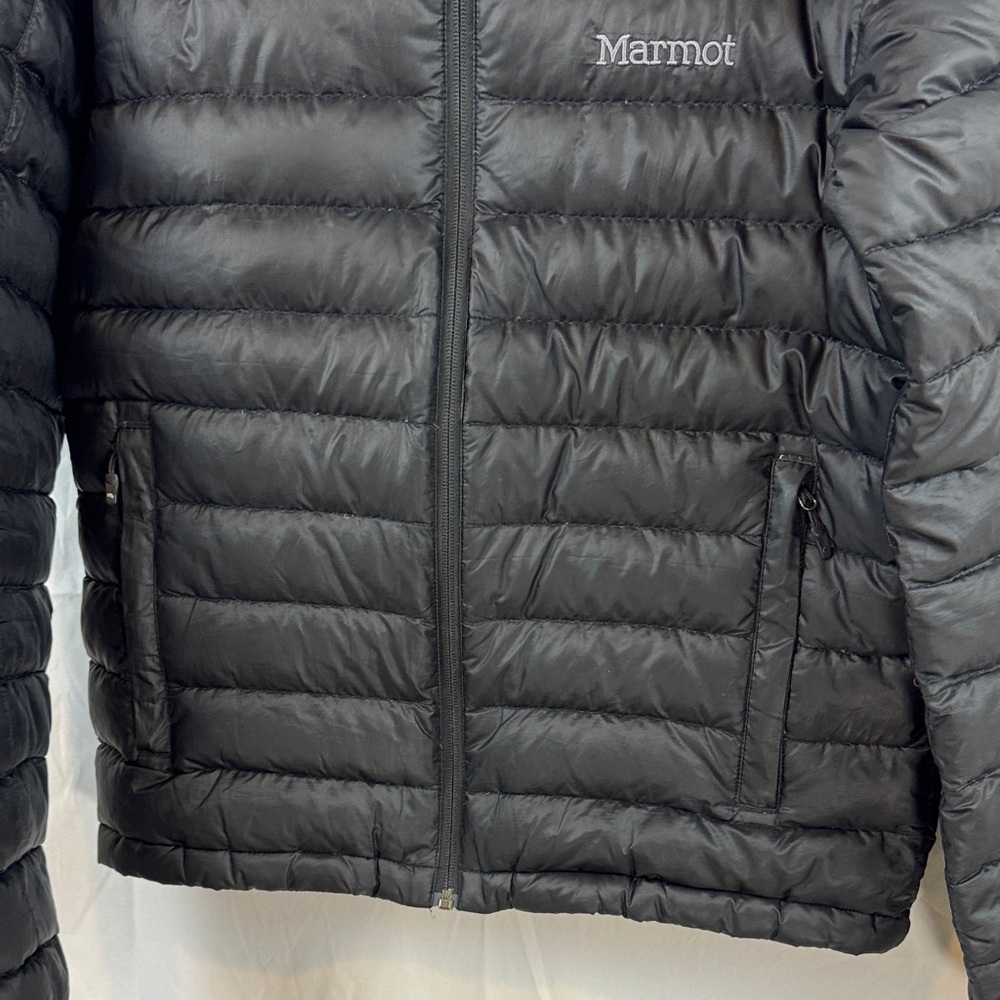Marmot Azos Men's Down Lightweight Outwear Puffer Winter Black Jacket Size S - Picture 7 of 14